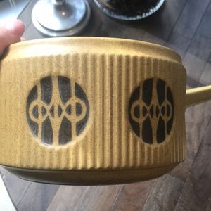 Vintage Mid Century Modern Danish Flame N’ Frost Pot